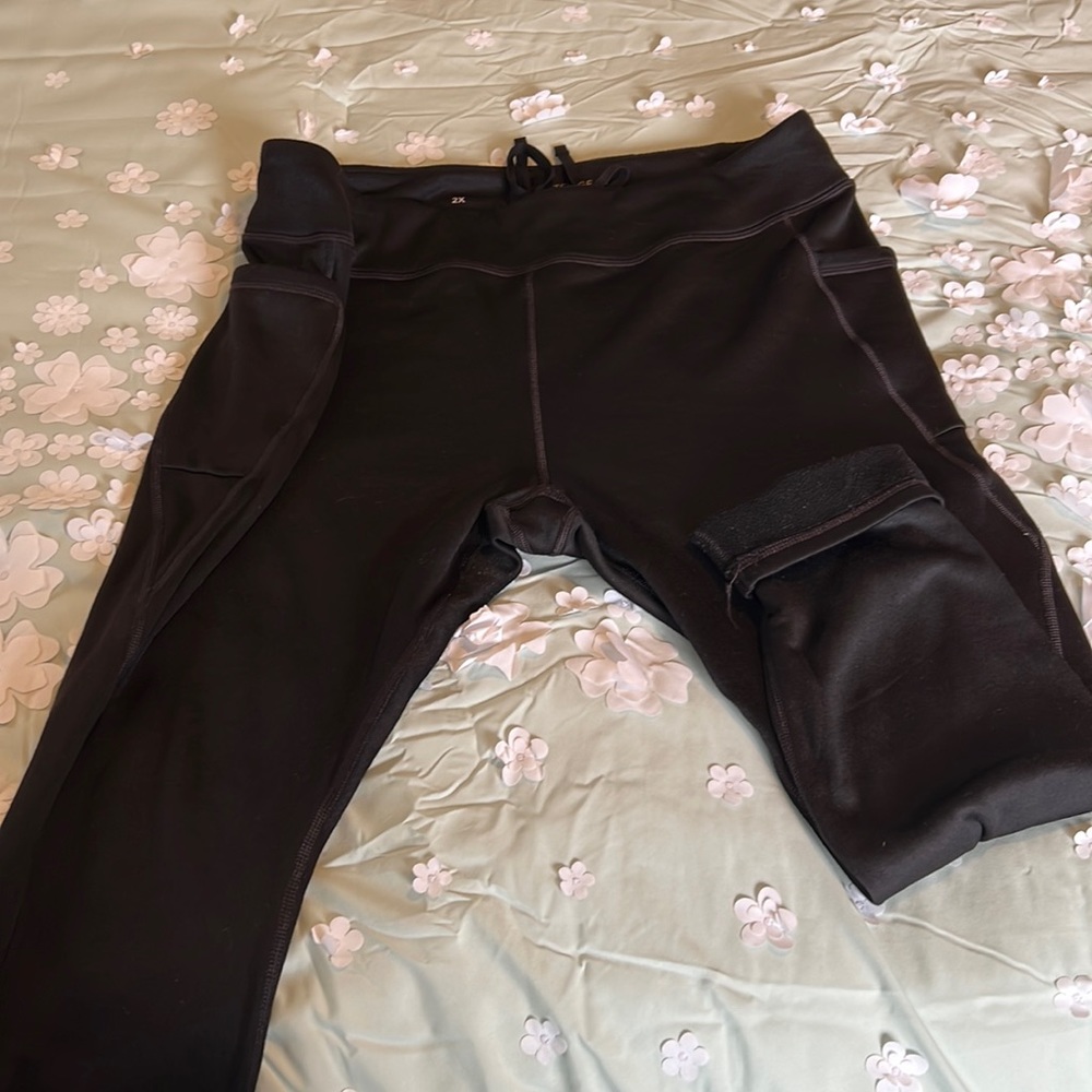 Plus size Tek Gear fleece lined workout pants